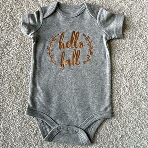 Hello Fall Baby Onesie